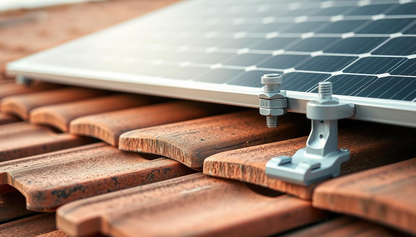 fixation panneau solaire sur tuile