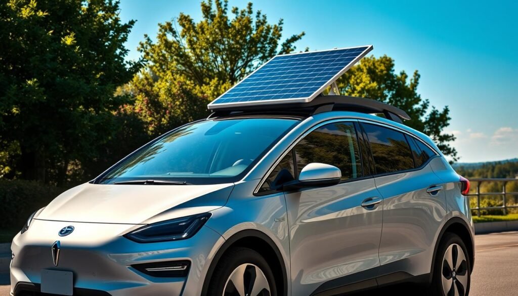 panneau solaire voiture électrique