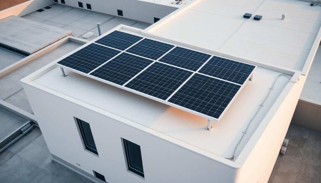 support panneau solaire toit plat